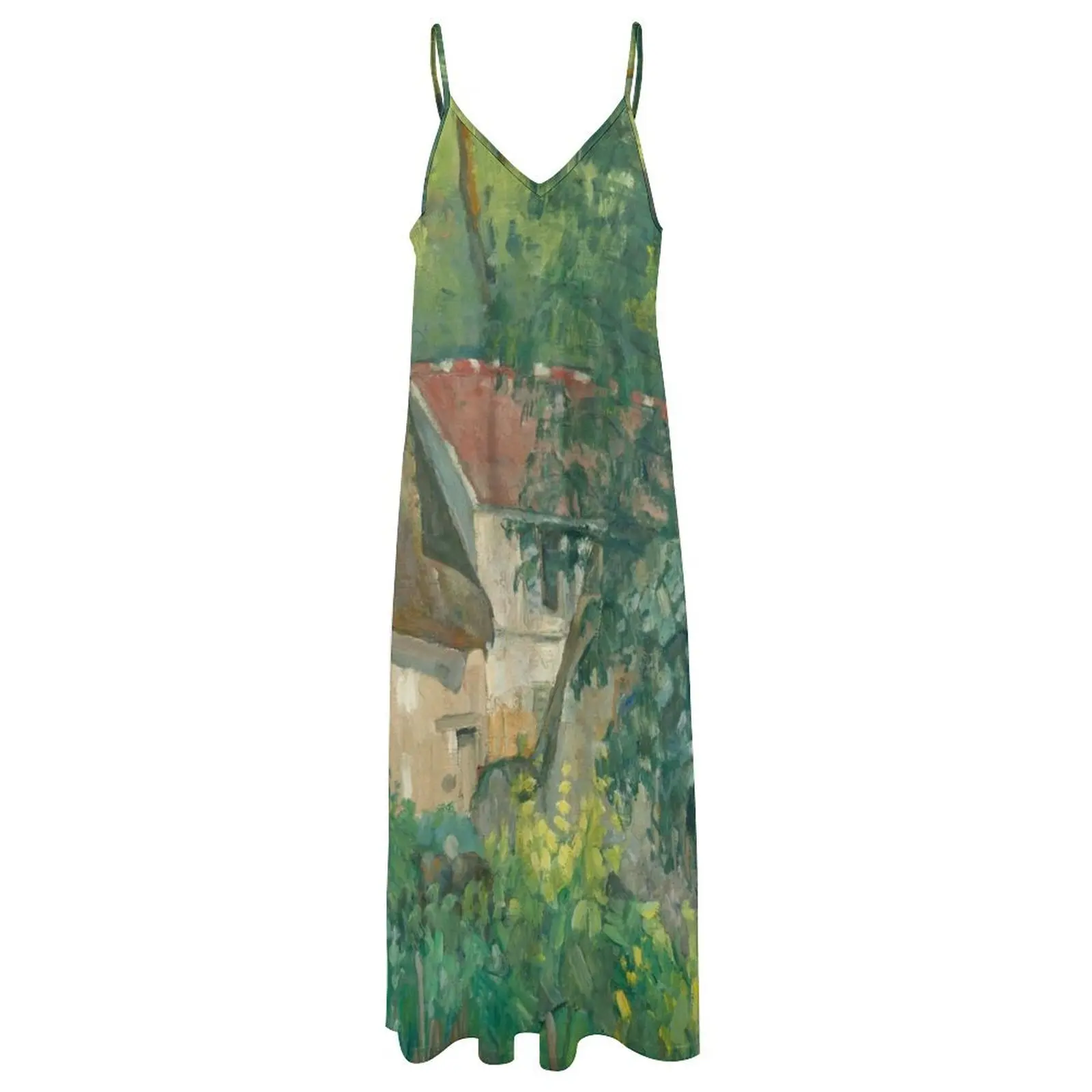 Paul فاzanne House of Père Lacroix 1837 длинное платье без рукавов с рисунком женское летнее