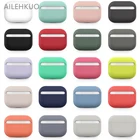 Мягкий чехол из жидкого силикона для Apple AirPods Pro, чехол для беспроводных Bluetooth наушников, аксессуары для Air Pods Pro, защитный чехол s