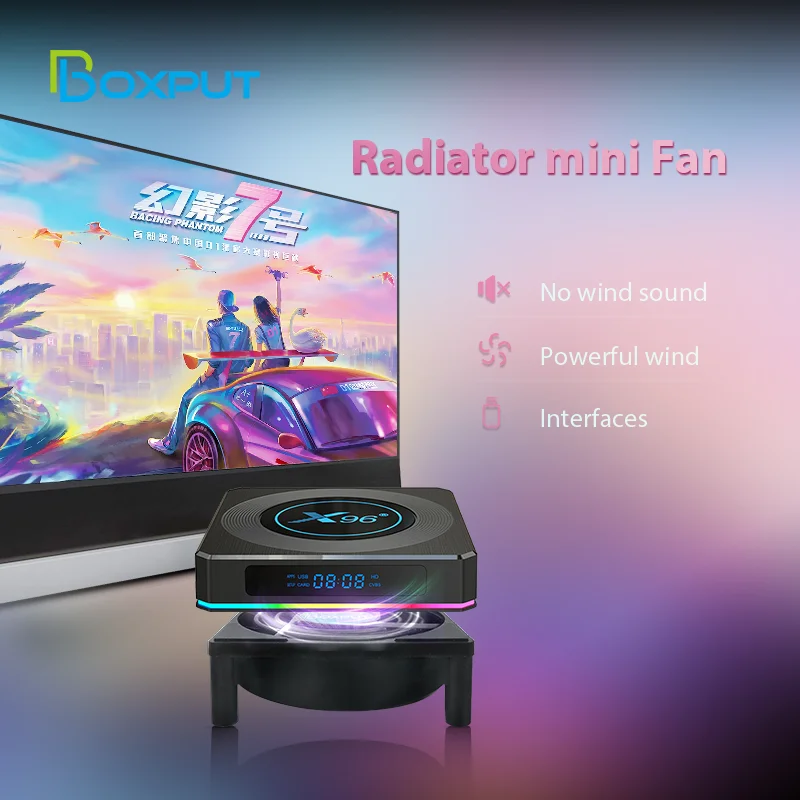 Фото Вентилятор охлаждения для Android TV Box, роутера, компьютера, ТВ-приставки, беспроводной, бесшумный, тихий, USB-питание, мини-вентилятор-радиатор №4