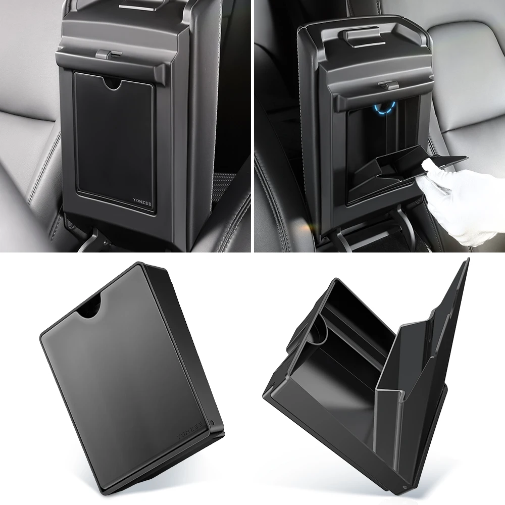 Per Tesla Model 3 Model Y 2022 2023 Bracciolo Console Centrale Scatola Portaoggetti Nascosta Magnetica Scatola Organizer Accessori Per Auto