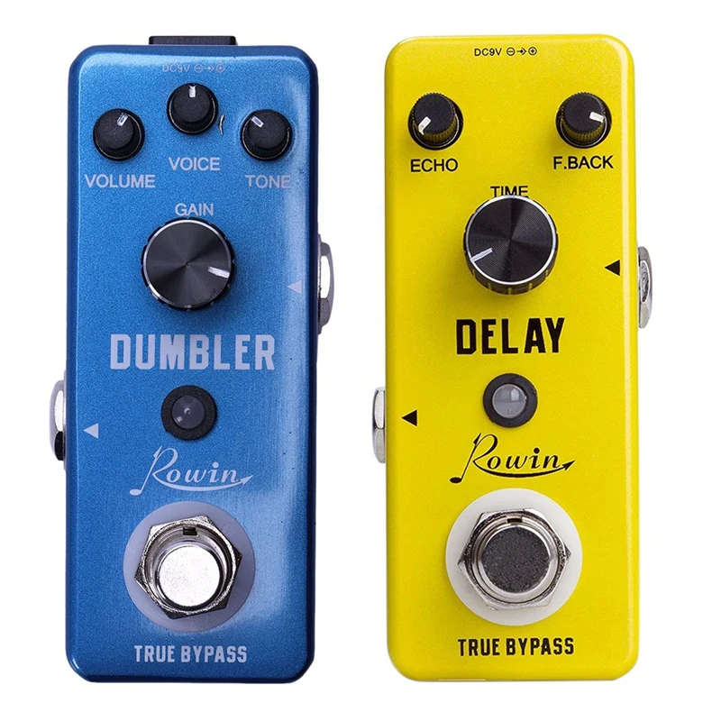 

New Hot 2 Pcs Guitar Effect Pedal: 1 Pcs Analog Vintage Delay Guitar Effect Pedal & 1 Pcs LEF-315 Analog Dumbler Guitar Ef