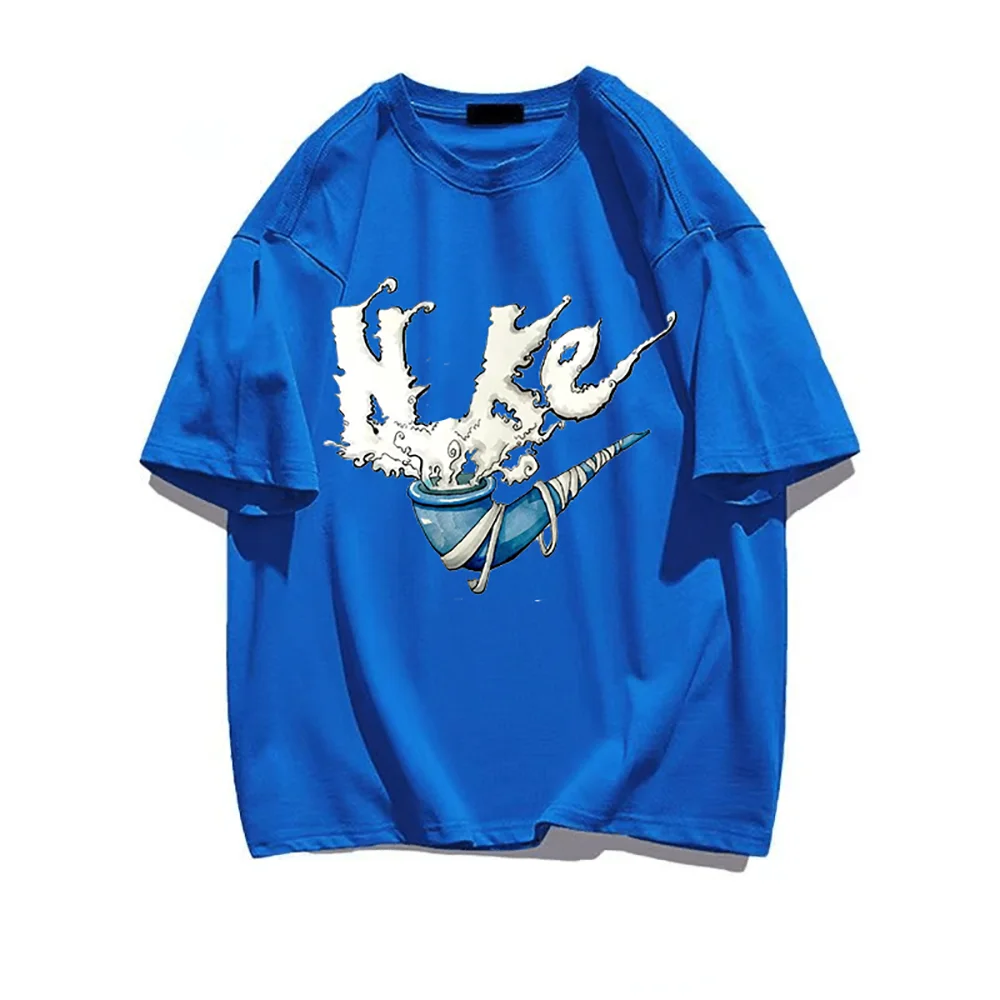 

Футболка Мужская/Женская хлопковая с круглым вырезом, модный брендовый Топ, Повседневная стильная одежда, уличная одежда, однотонная, лето