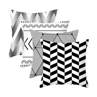 black and white cushion cover home decor pillow case