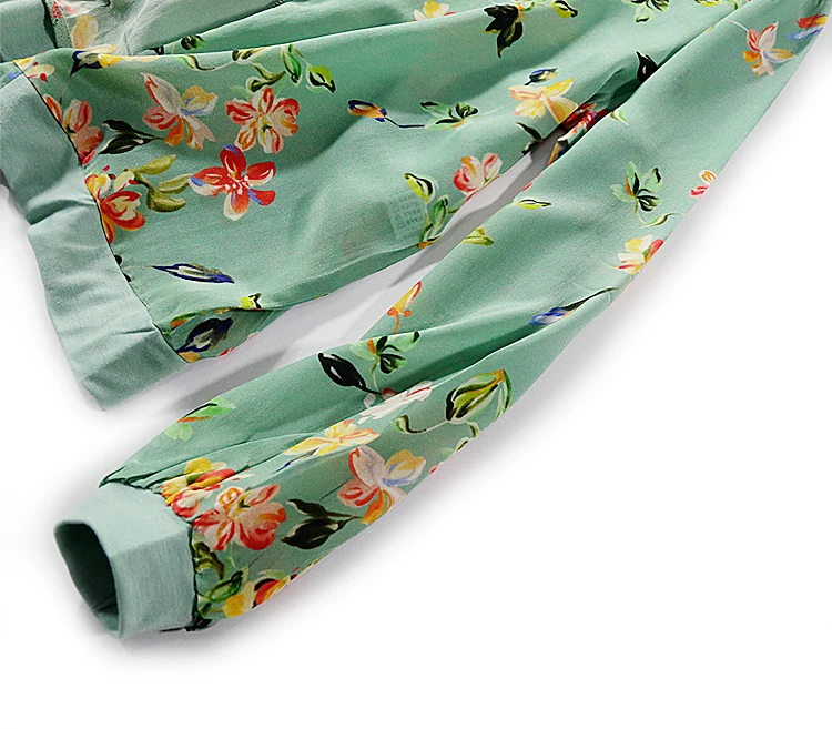 Женская короткая бейсбольная куртка из шелка тутового шелкопряда с длинным