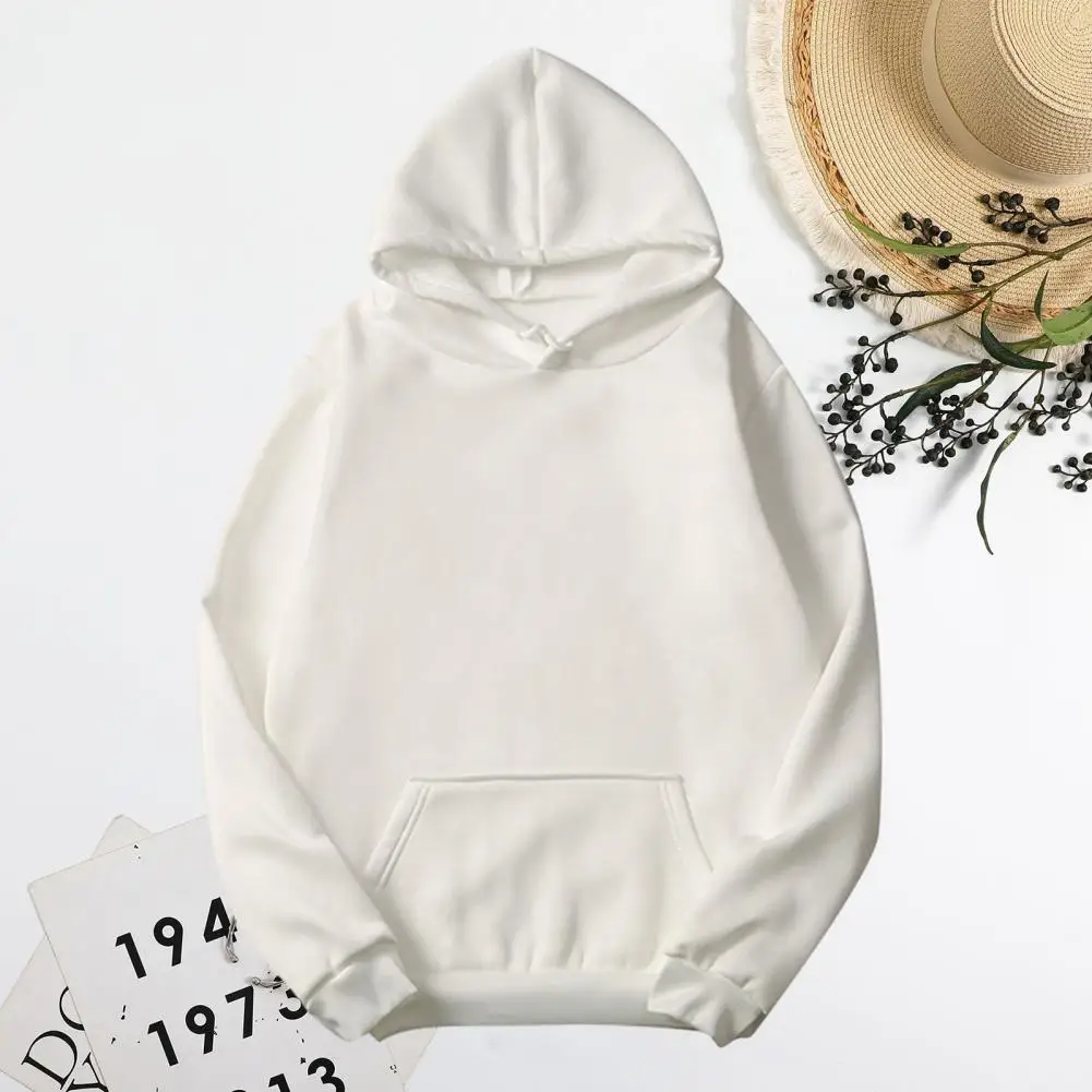 

Женская Весенняя толстовка, универсальная толстовка унисекс, Стильный пуловер на шнурке с мягкими эластичными манжетами и накладным карманом для мужчин и женщин