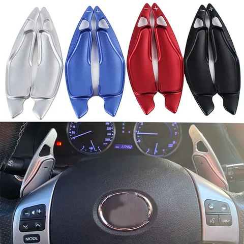 Лопатка переключения передач для Lexus is 2006-2013, аксессуары для рулевого колеса, удлинение рычага переключения передач, накладка из алюминиевого сплава