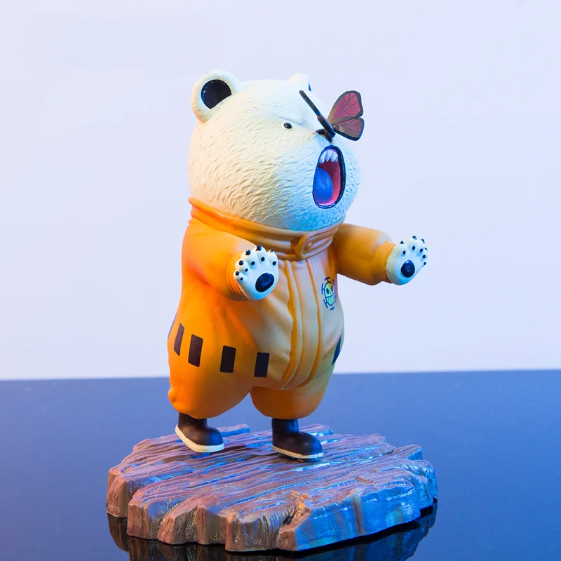 14 см популярная аниме цельная фигурка белого медведя Bepo Chasing Butterflies милые фигурки