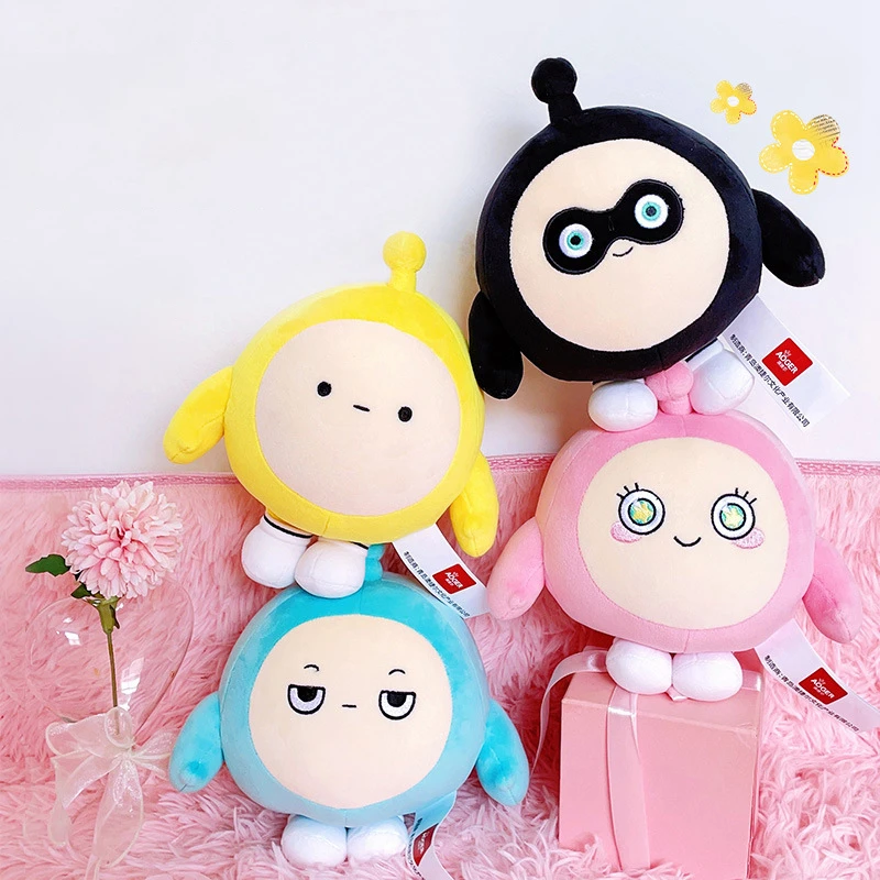

Black Egg Party Doll Plush Toy Peripheral Games Black Egg Doll Pillow Toys Hobbies Stuffed Animals Holiday Gifts for Children