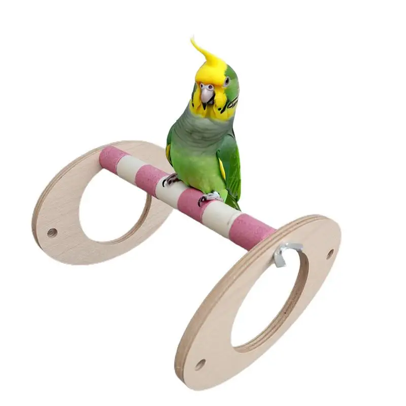 

Bird Perch Stand Wood Bird Perch Stand For Play Thickened Desktop Training Supplies Easy Installation With Stable Base For