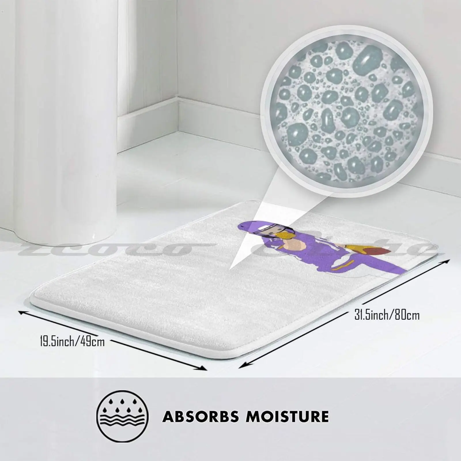 Антискользящий коврик для впитывания воды занятий спортом |