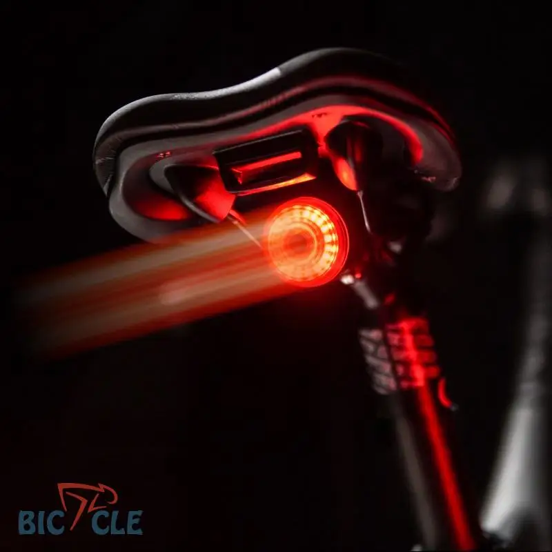 

Mountain Bike Road Bike Smart Brake Light Bicycle Smart Brake Tail Light Warning Light Commuter Bike Auto Tail Light