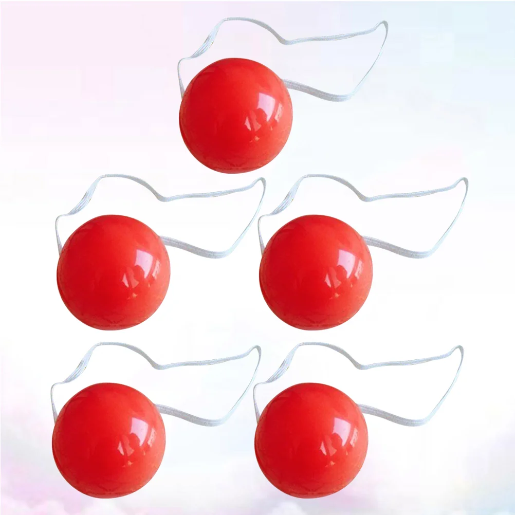 

12pcs Light Nose Clown Costume Costume Red Circus Clown Nose Pleastic Clown Nose Sponge Clown Nose for Christmas Costume Party