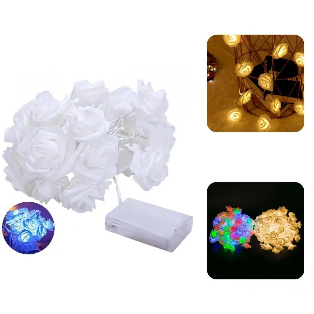 

1 гирлянда, светящаяся гирлянда с цветами, романтичная светодиодная гирлянда с феей роз светильник ящаяся гирлянда
