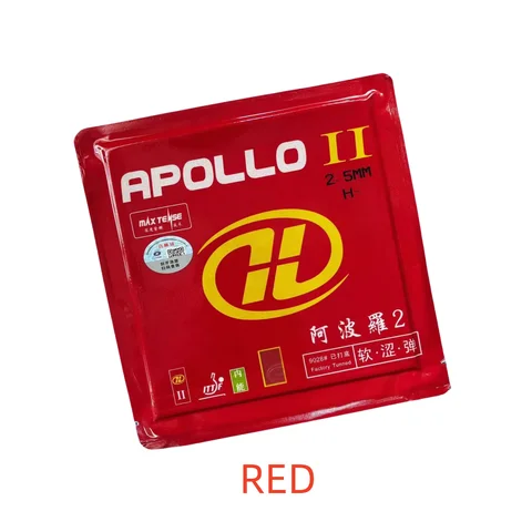 Иньше Аполлон II Накладка для настольного тенниса | Ультратолстая губка 2, 7 мм. | Предварительно повышенный эффект | ZYRE-03 Альтернатива | Красный/Черный