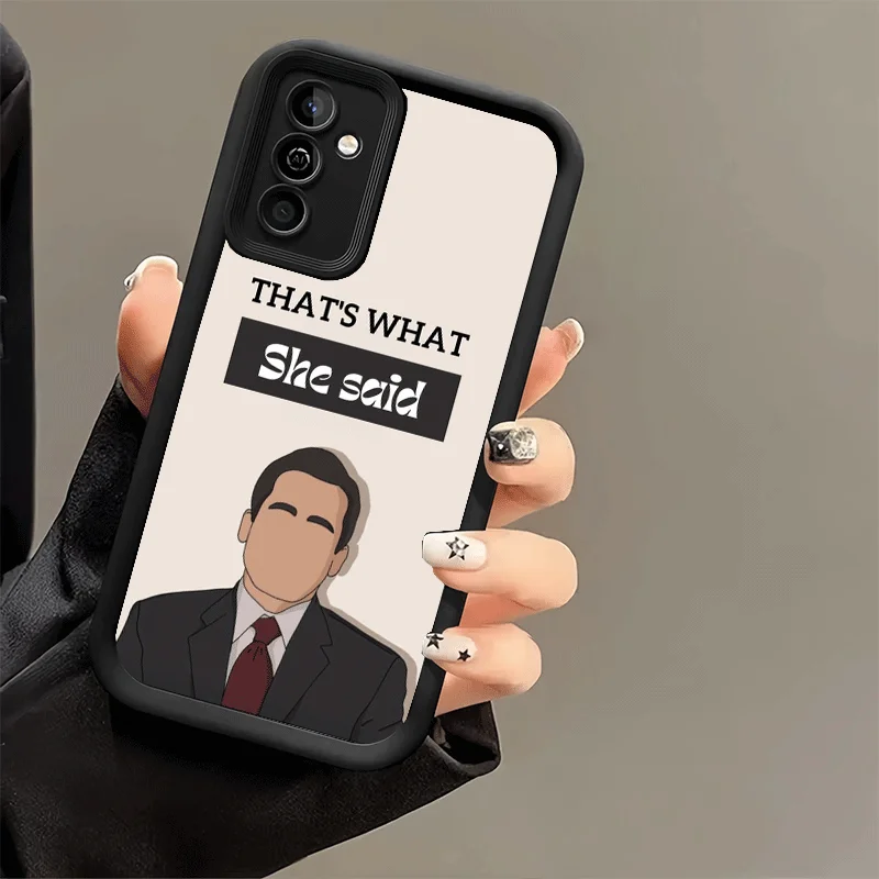 Мягкий чехол для телефона с изображением персонажей сериала «Офис» для Samsung Galaxy A17 A16 A26 A36 A56 A15 A25 A35 A55 A14 A24 A34 A54 A13 A23 A33 A53 A52 (art.: 3920dbde245dd) - 3920dbde245dd