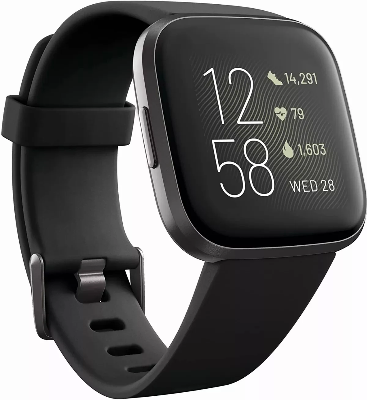 Фото Умные часы Fitbit Versa 2 Sport: фитнес-трекер, мониторинг сердечного ритма и сна, водонепроницаемые, трекер активности, фитнес-браслет. №2