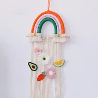 rainbow tassel ornaments colorful rope woven wall art hanging accessories for bedroom party supplies xh8z