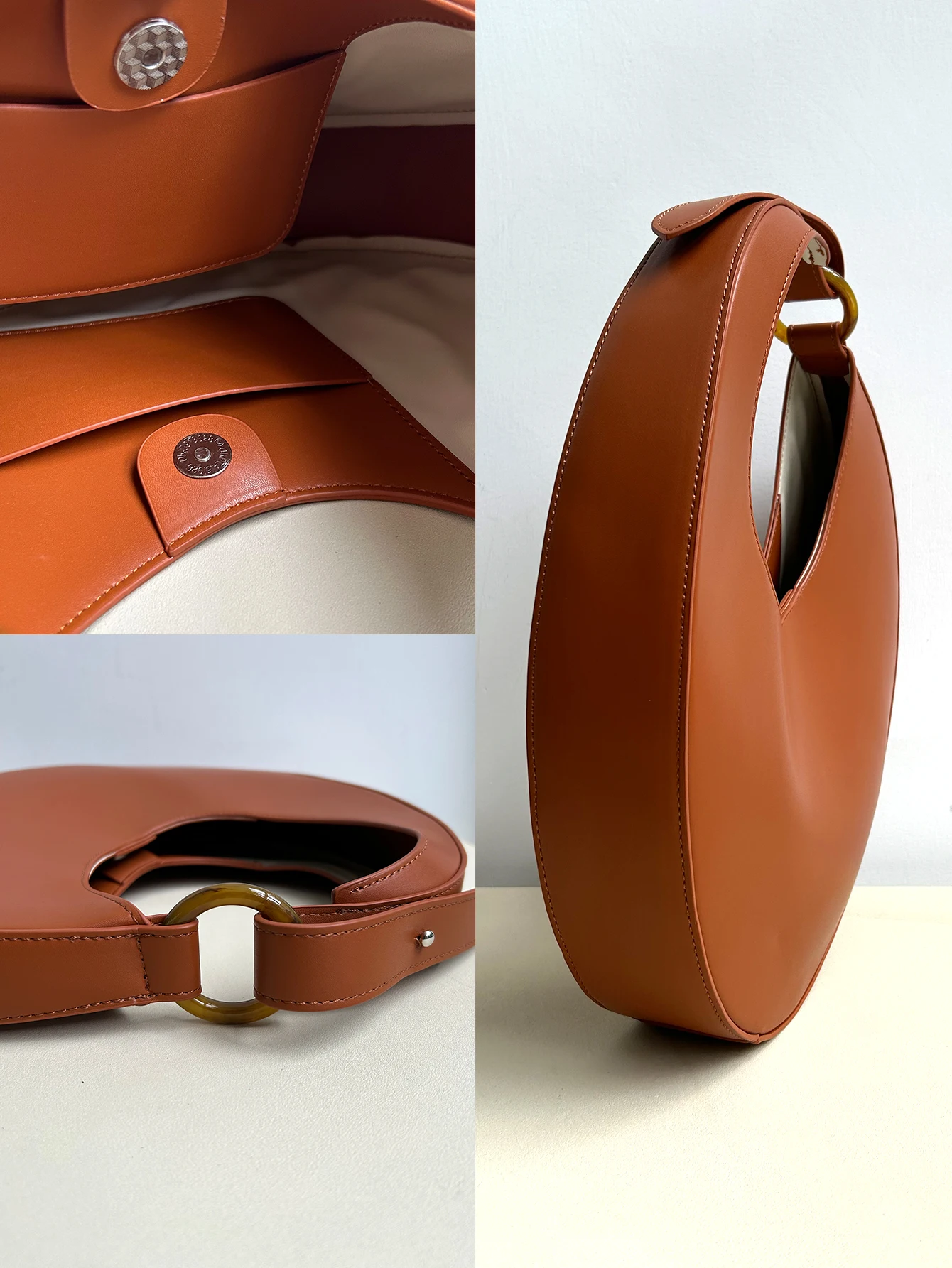 CR Niche Women Brand Design Handbag Top-handle Single Strap Shoulder Hobo Bag Luxury Irregular Shape Fashion Chic Underarm Purse