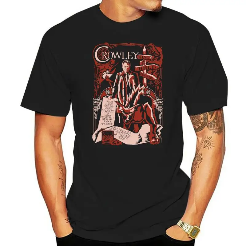 

Crowley Fergus Roderick MacLeod T Shirt Top Demon King of Hell Supernatural Gift 2022 Newest Letter Print Top Tee T-Shirt