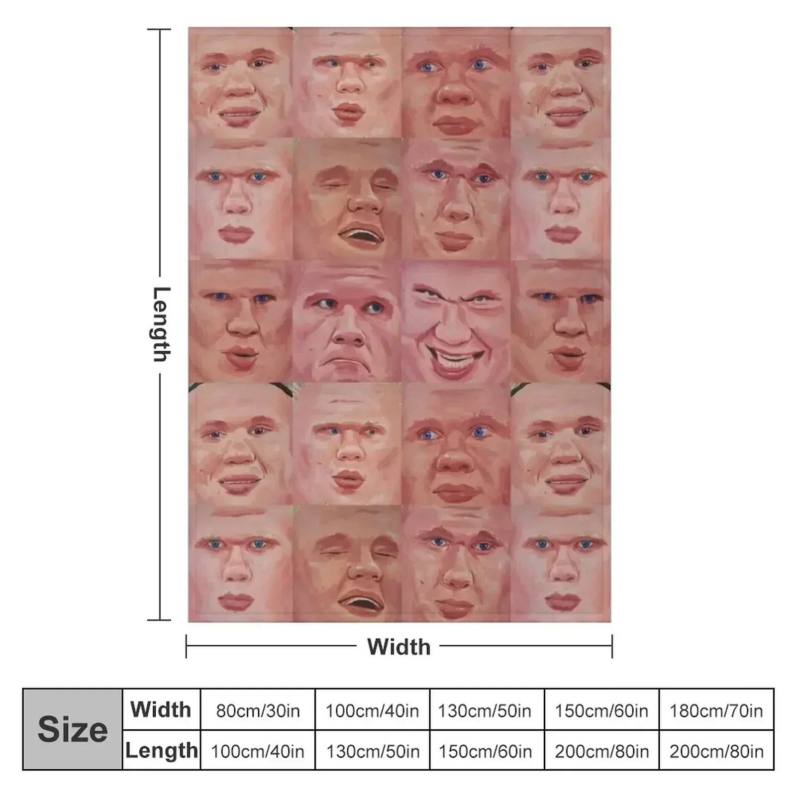 Одеяло с узором Erling Haaland декоративные одеяла для дивана