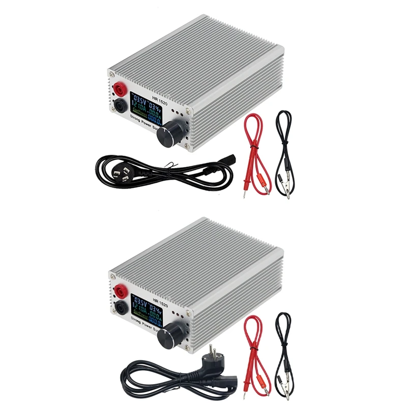 

HR1520 Motherboard Short Circuit Tester 15V 20A Adjustable Multifunctional Power Supply For Phone Repair Easy To Use (US Plug)