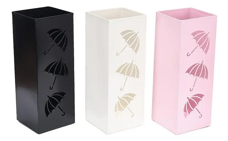 

Umbrella Storage Bucket Walking Stick Stand multifunctional Space Saving Umbrella Bin With Drain Holes For Entrance Homes room