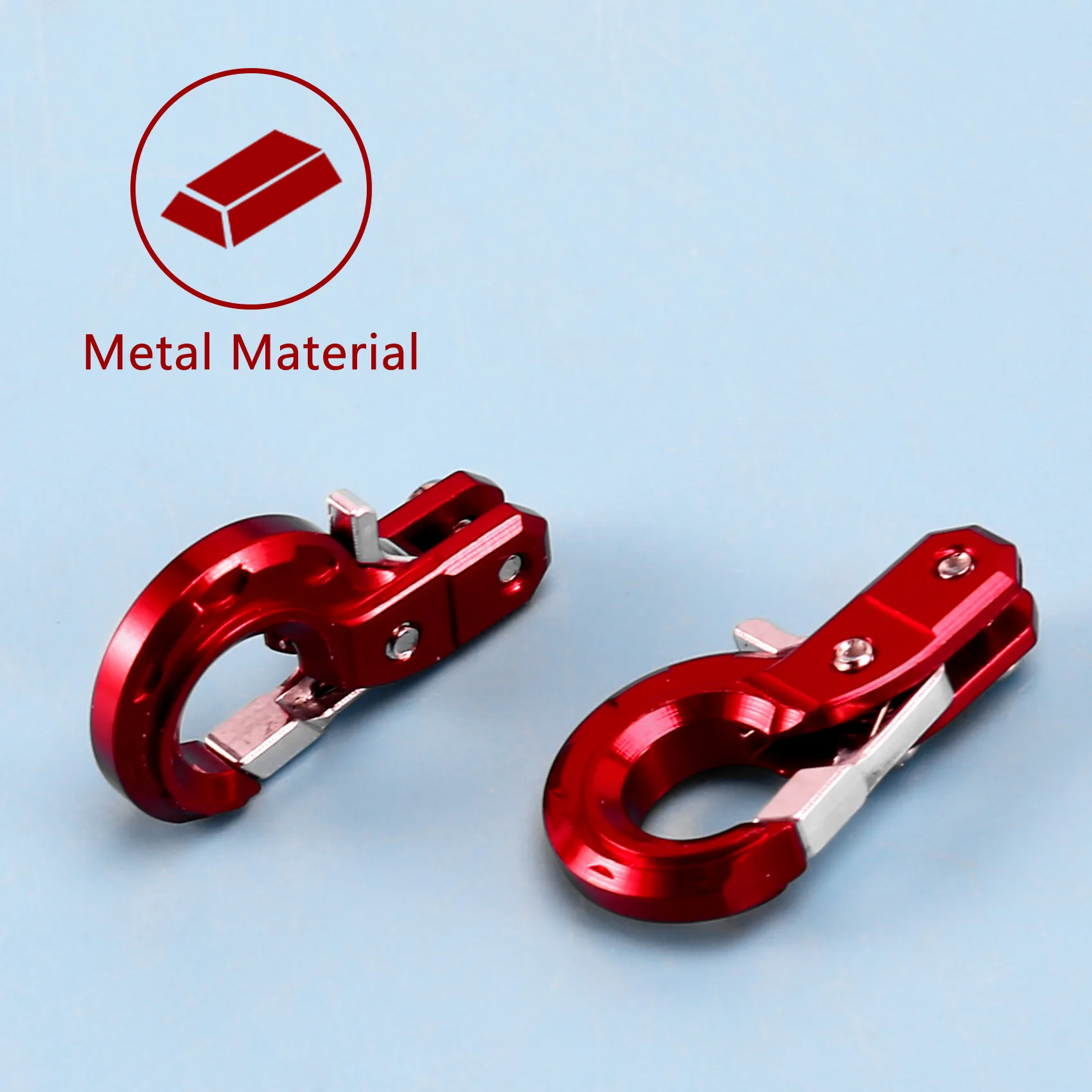 Фонарь с крюком прицепа для 1/10 Axial SCX10 90046 TAMIYA CC01 RC4WD D90 D110 TF2 Traxxas TRX4 красный