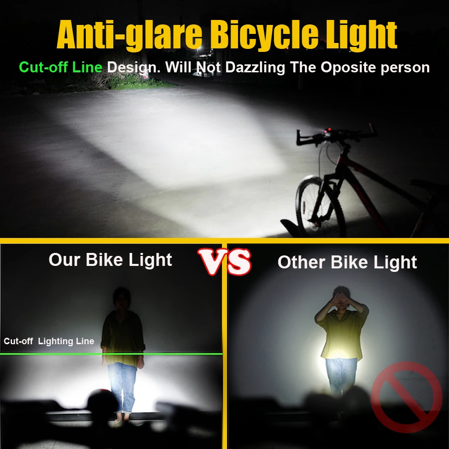 NEWBOLER Aluminum Bike Light Set USB Rechargeable Bicycle Headlight Rainproof Flashlight For Cycling Lamp Accessories |