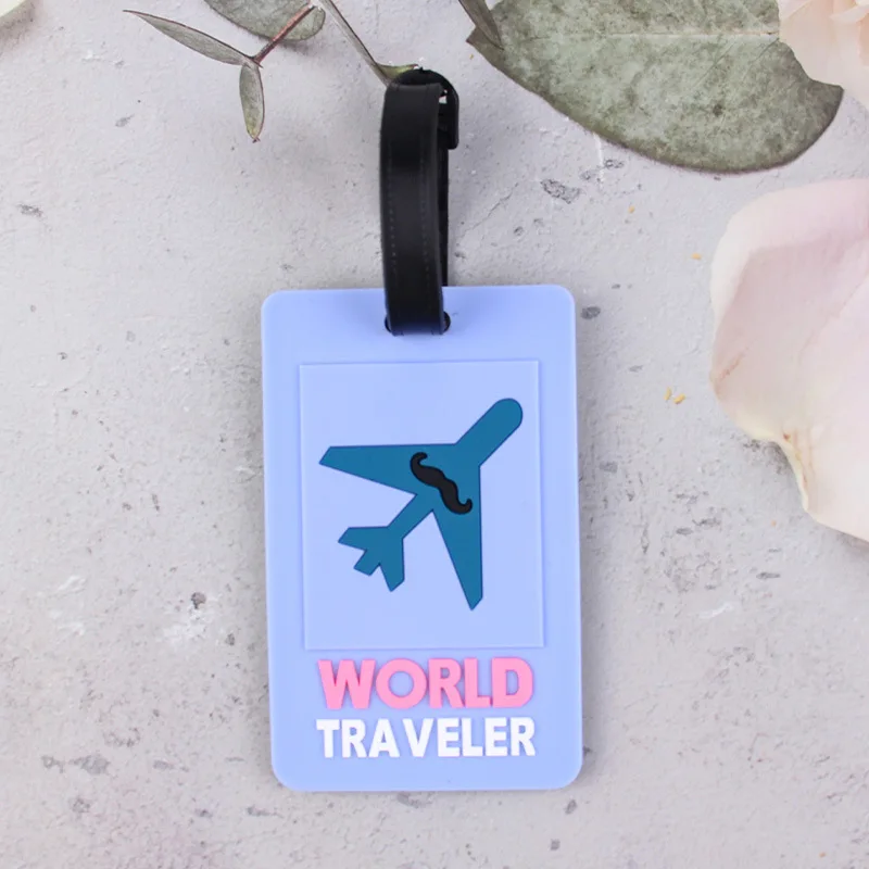 Симпатичная бирка для багажа из ПВХ аксессуары путешествий бирки Именные Бирки