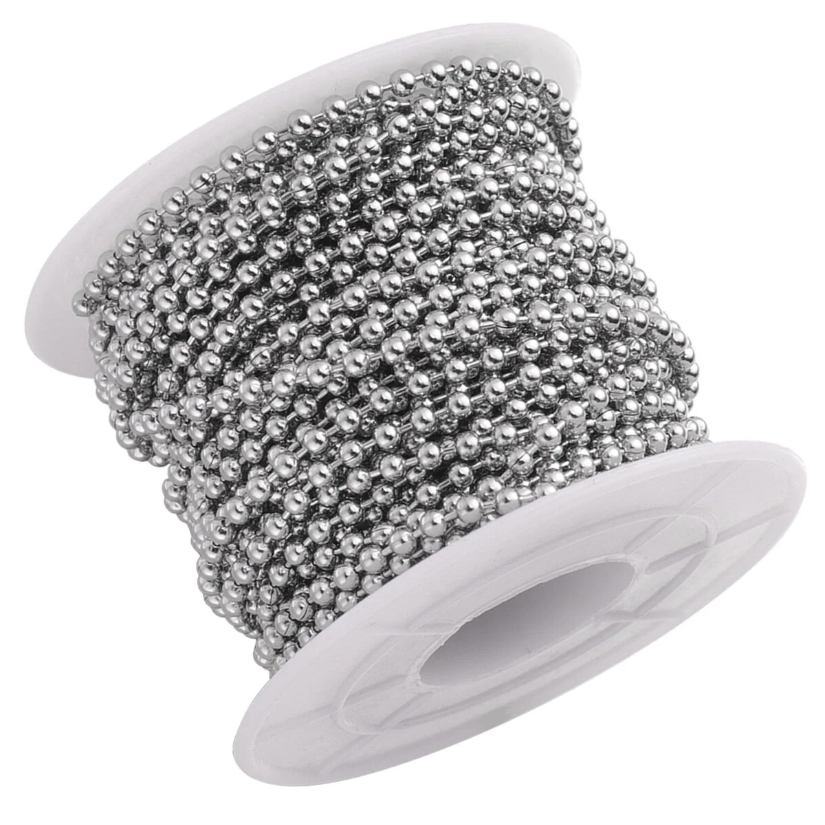 Window Stainless Steel Ball Chain Metal Beaded Necklace Dog Colored Labels