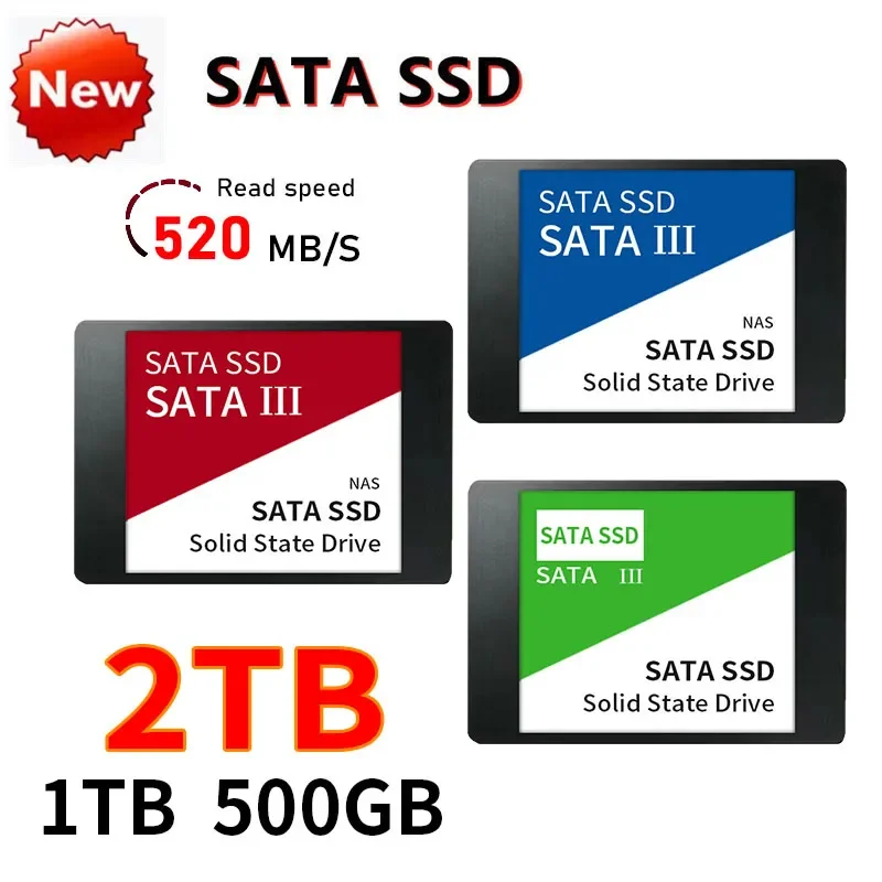 

New Portable 2TB Hard Drive 1TB High speed Transfer SSD 2.5’’ SATAIII 500GB internal Solid State Drive For Desktop/Notebook/Mac