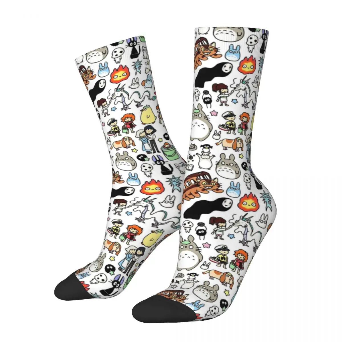 

Winter Warm Harajuku Women Men Miyazaki Hayao Chibi Friends Totoro Socks Breathable Skateboard Socks