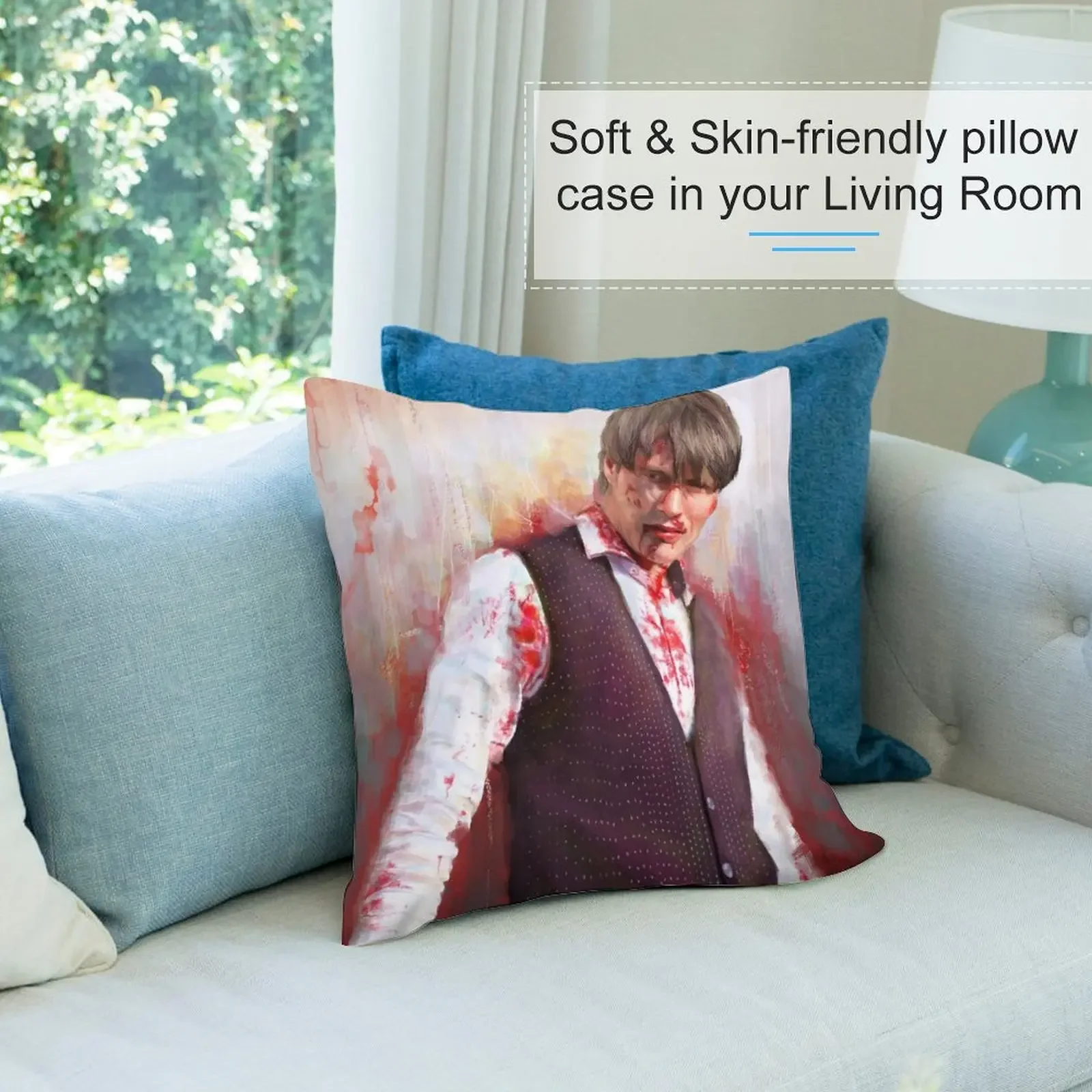 Mads Hannibal Mikkelsen Декоративная подушка Новогодняя наволочка Рождественские