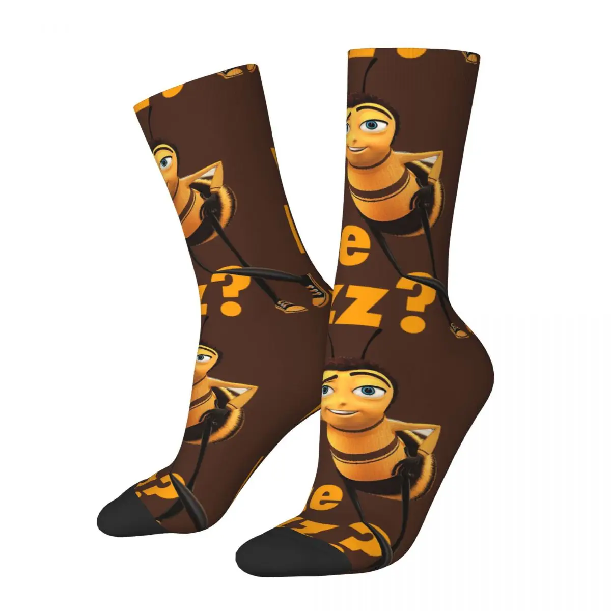 

Funny Happy Men's Compression Socks Ya Like Jazz Vintage Harajuku Bee Movie Barry B Byson Cartoon Street Style Crew Sock
