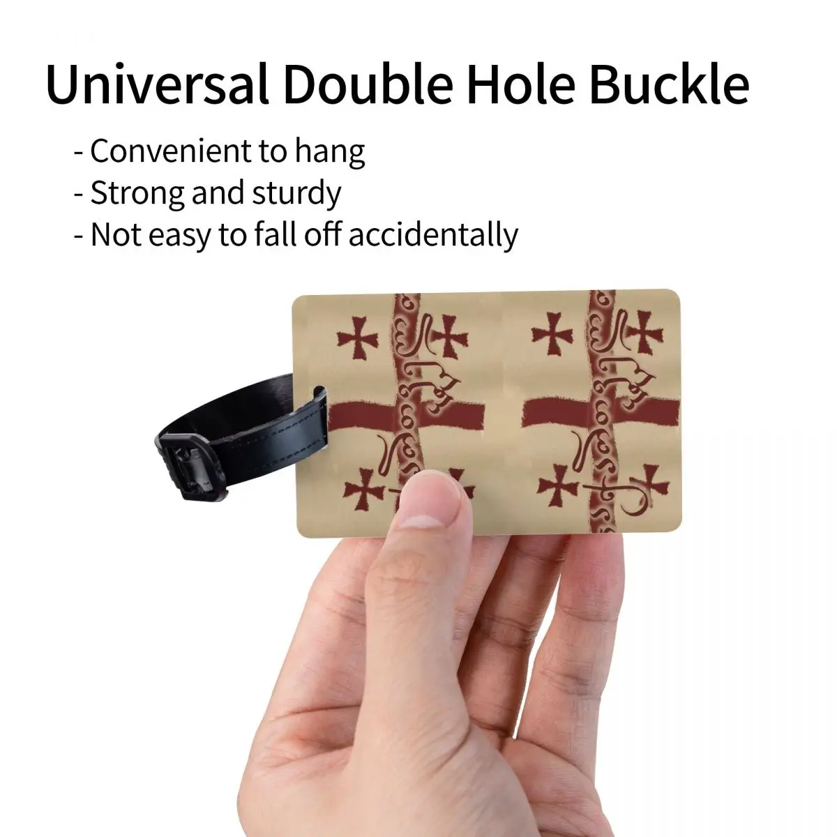 Багажная бирка с гербом Республики Джорджия именной карточкой грузинская