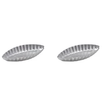 20x long fluted edge little boat shape egg tart moulds cupcake liners cake baking pan bakeware muffin cake cookie mold