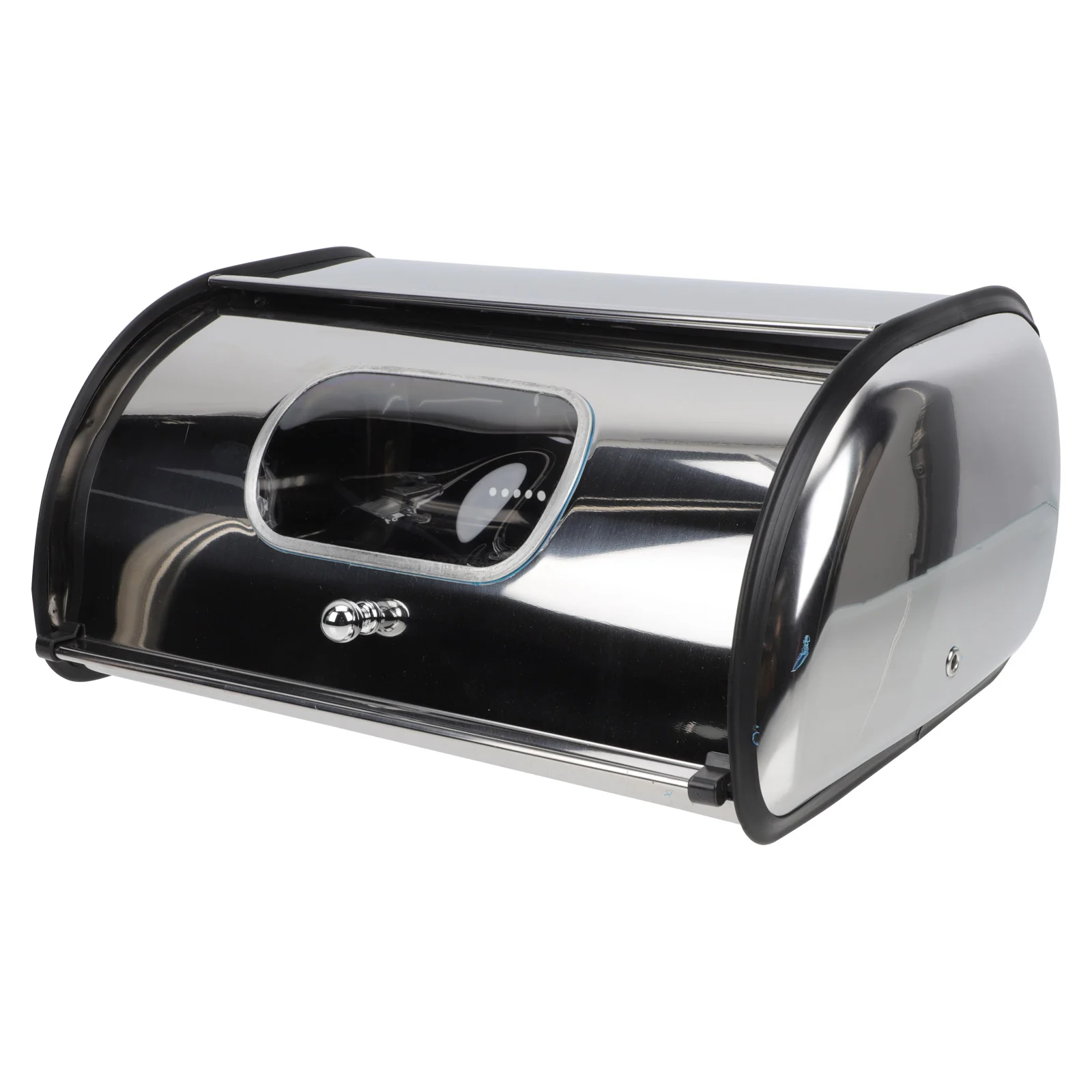 

Bread Box Kitchen Container Storage Holder Roll Stainless Countertop Bin Bins Keeper Metal Steel Lid Up Large Organizer Function