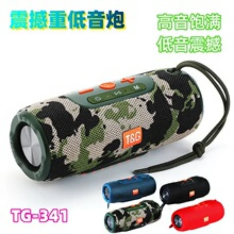 Фото Новый TG341 Bluetooth-динамик, креативный подарок, портативный водонепроницаемый портативный динамик с вставкой карт, USB-диск, автомобильный сабвуфер, голосовой вызов №1