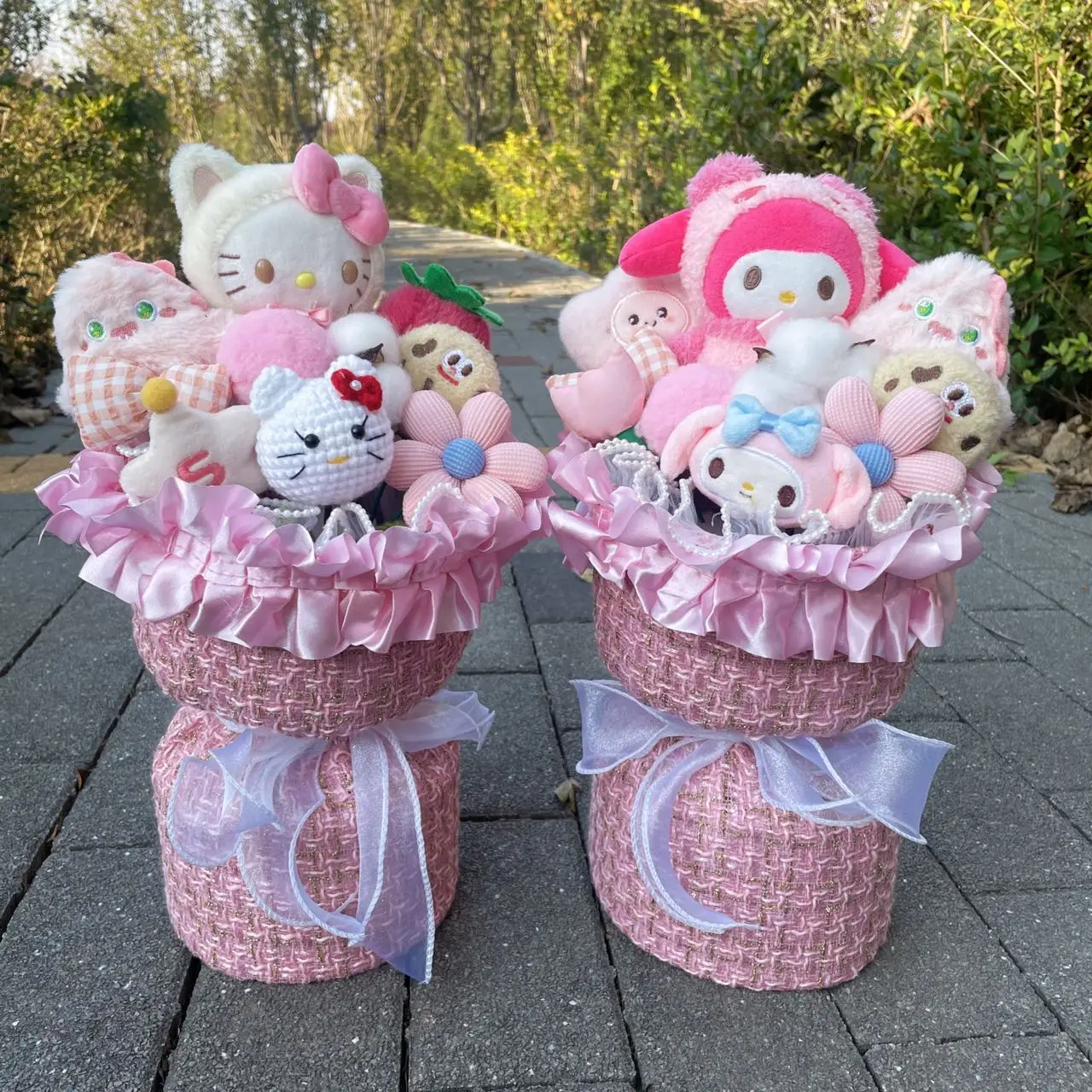 Мультфильм My Melody Hellokitty плюшевая кукла креативный букет цветов на день Святого