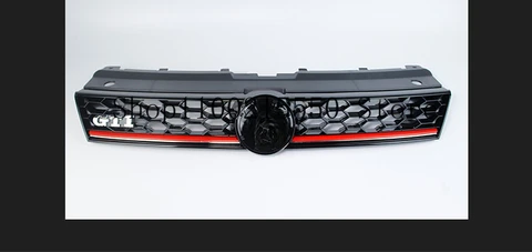 Решетка радиатора для переднего бампера автомобиля GTI, сетчатые гоночные решетки для Volkswagen VW Polo 2014, 2015, 2016, 2017, 2018