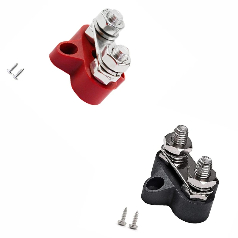 

Terminal Block Studs M8 48V Junction Block Bus Bar Dual Heavy Duty Power Distribution Stud For Truck RV Boat