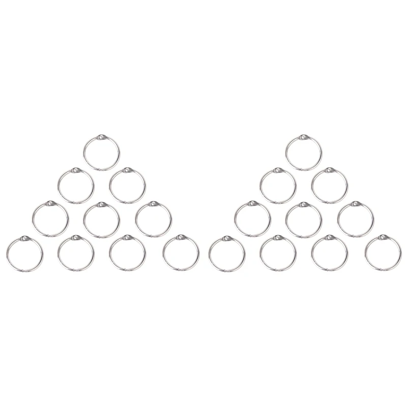 

20 X Clamp Rings For Scrapbooks Albums - 30Mm