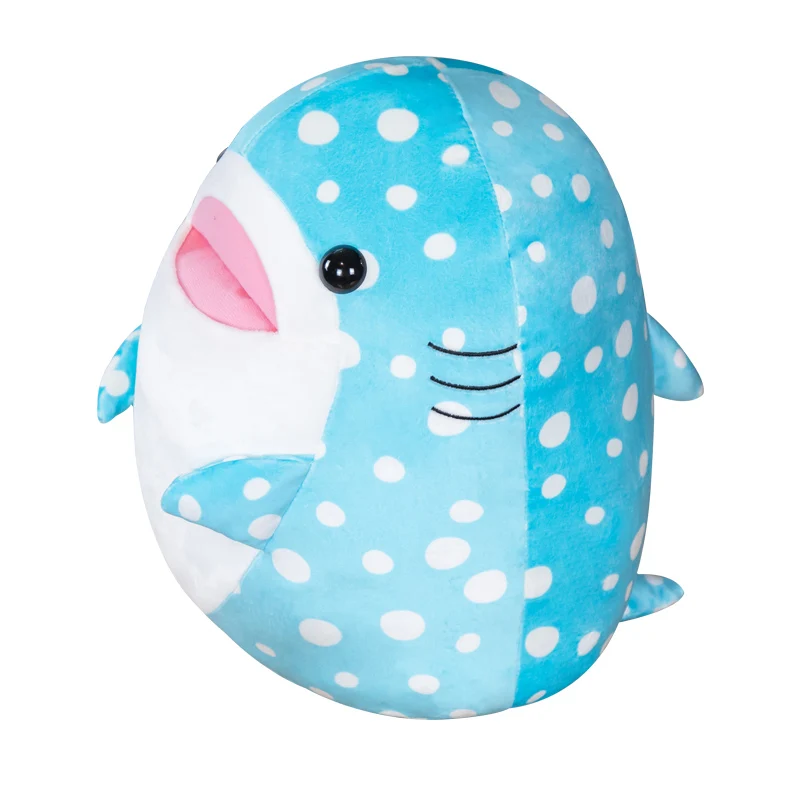 

Nice Soft Huggable Whale Shark Doll Plush Toy Stuffed Animal Fat Blue Whale Sea Animal Kids Gift