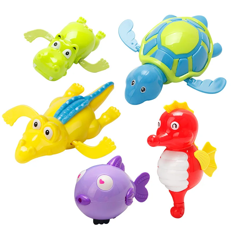 New Summer Bathroom Bath Shower Baby Clockwork Swimming Children Play Water Cute Little Duck Bathing Bathtub Toys for Kid Gifts