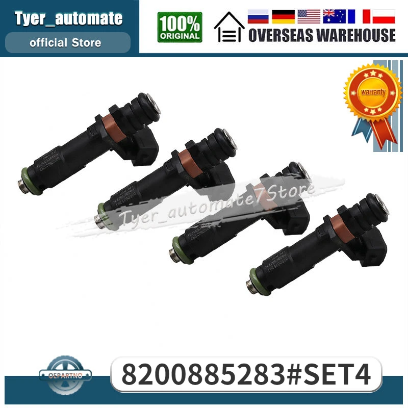 

Топливные форсунки 1,2 H8200552714 4 шт. для Renault 4, 2 8200885283, 8 в