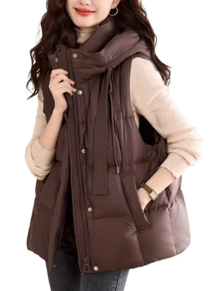 Куртка с хлопковой подкладкой High Sense жилет верхняя одежда женская зимняя новинка