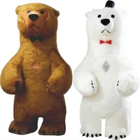 2m2 6m3m height inflatable polar bear mascot costume suit advertising outdoor party customize adult outfit fancy dress