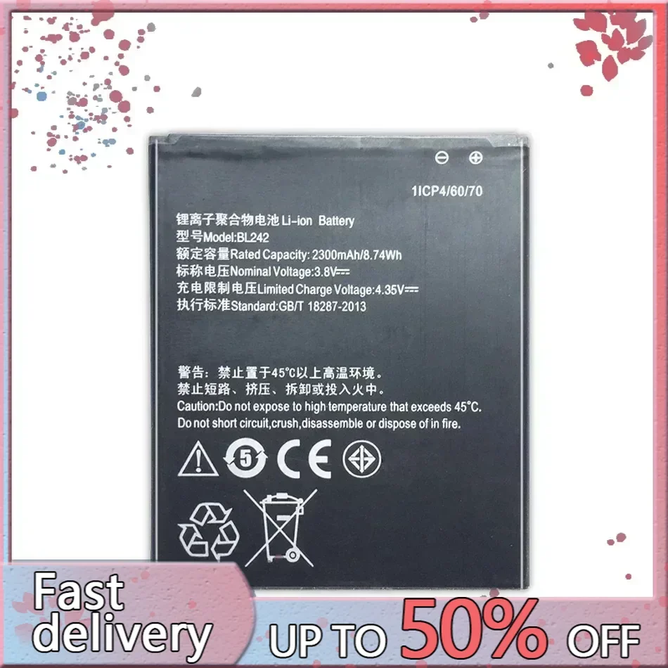 Аккумулятор BL 242 BL242 для Lenovo K3 K30-W K30-T A6000 A3860 A3580 A3900 A6010 Plus A6010plus перезаряжаемые