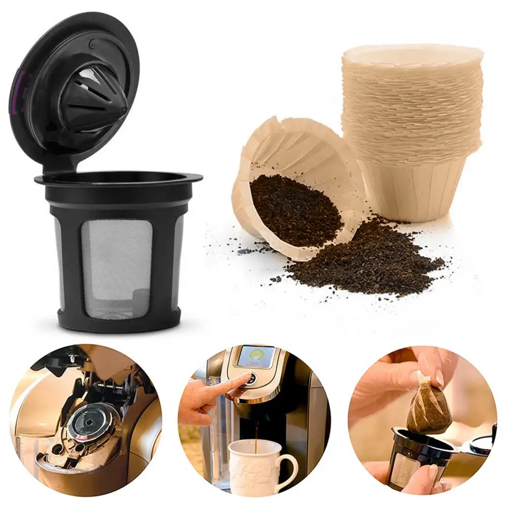 

100Pcs Disposable Coffee Filters Portable Food Grade Cup Shape Eco-friendly Good Compatibility Replacement Coffee Filter Paper C