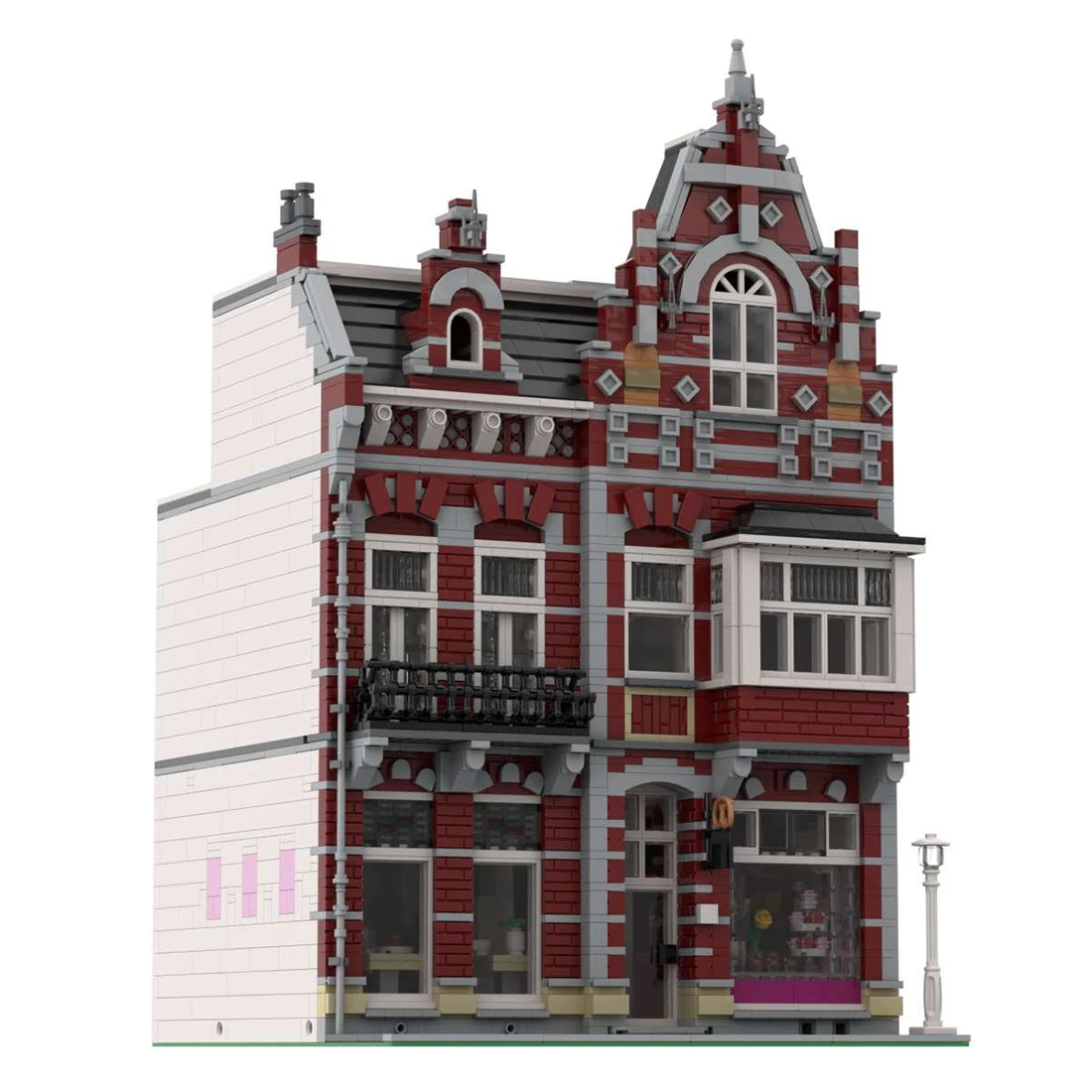 

Authorized MOC-100704 3419parts Dutch Pastry Shop Representative Dessert Street Building Blocks Set - By Vanderlegofan